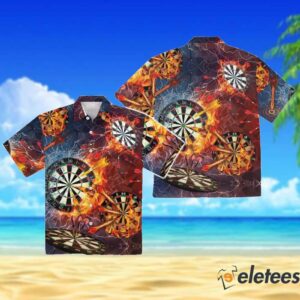 Born To Play Darts Hawaiian Aloha Shirt 3