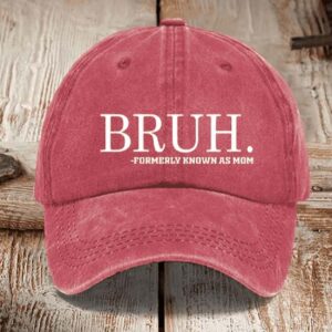 Bruh Formerly Known As Mom Printed Hat2