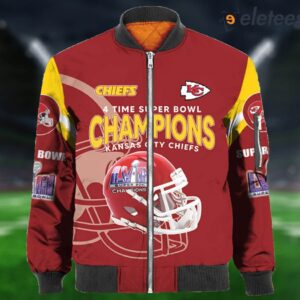 Chiefs 4X Super Bowl Champions Bomber Jacket