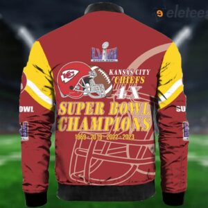 Chiefs 4X Super Bowl Champions Bomber Jacket 2