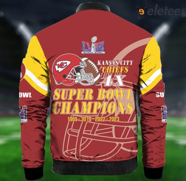 Chiefs 4X Super Bowl Champions Bomber Jacket