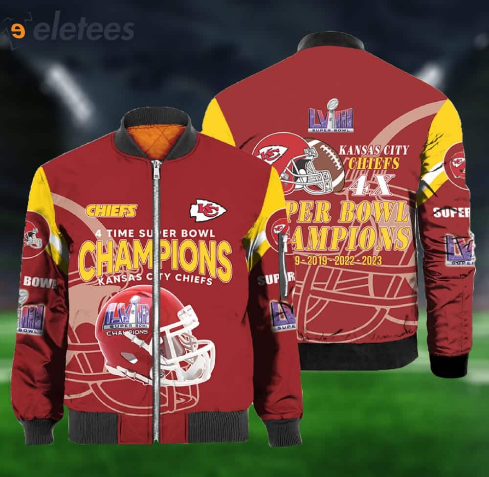 Chiefs 4X Super Bowl Champions Bomber Jacket