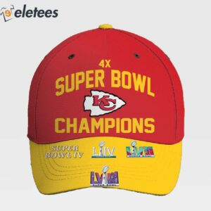 Chiefs 4X Super Bowl LVIII Champions Hat 2