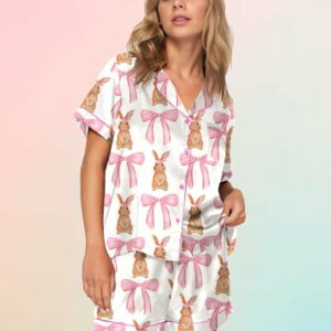 Coquette Easter Bunny Pajama Set2
