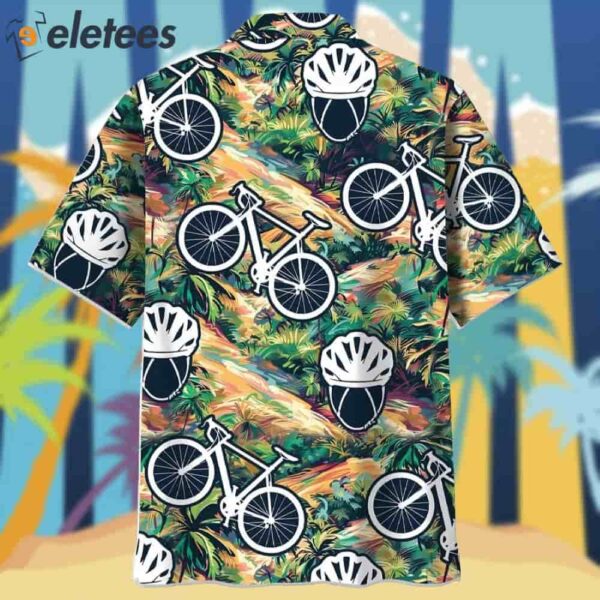 Cycling Tropical Terrain Hawaiian Shirt
