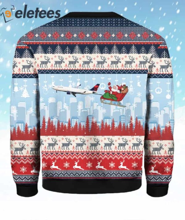 Delta Air Lines A330 Ugly Christmas Sweater