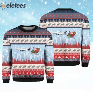 Delta Air Lines A330 Ugly Christmas Sweater 3