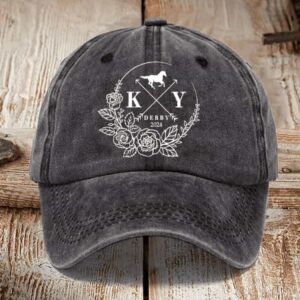 Derby Horses Print Unisex Hat