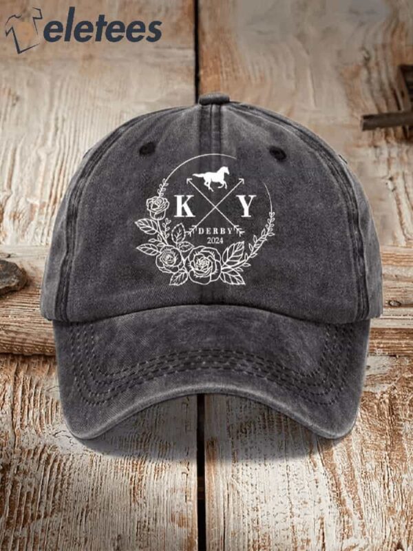 Derby Horses Print Unisex Hat