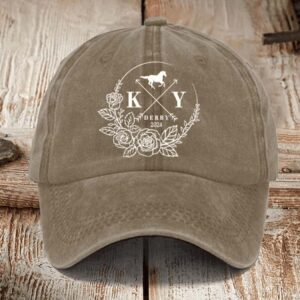 Derby Horses Print Unisex Hat1