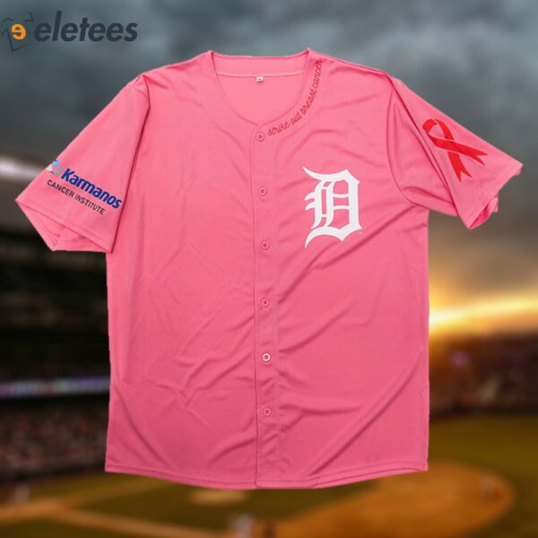 Detroit Tigers Pink Out The Park Jersey Giveaway 2024