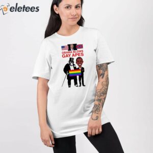 Donald Trump Obama Blows Gay Apes Shirt 2