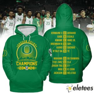 Ducks 2024 Pac 12 Mens Basketball Champions 3D Shirt2