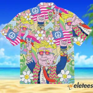 Funny Hippie Trump Meme Hawaiian Shirt 2