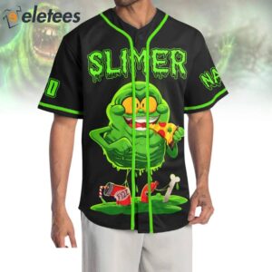 Ghostbusters Ive Been Slimed Baseball Jersey1