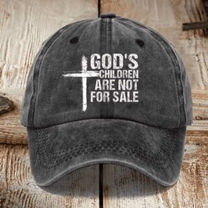 Gods Children Are Not For Sale Printed Unisex Hat