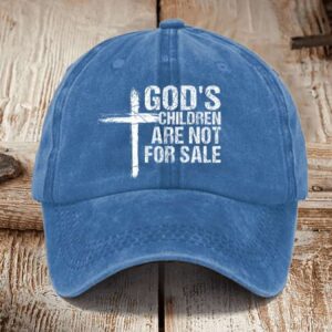 Gods Children Are Not For Sale Printed Unisex Hat2