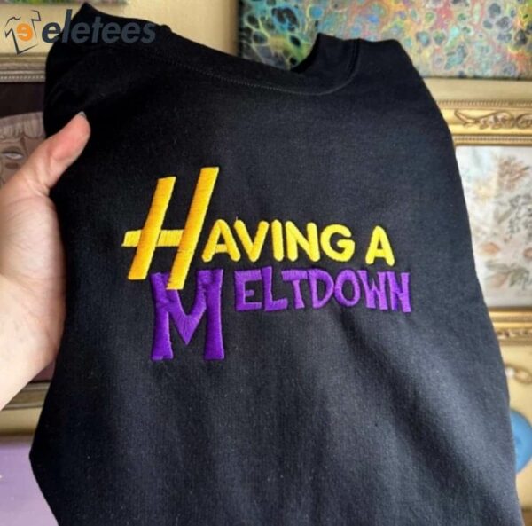Hannah Montana Having A Meltdown Embroidered Sweatshirt