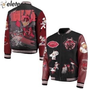 Hazbin Hotel Youre Never Fully Dressed Without A Smile Baseball Jacket1