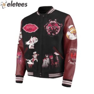 Hazbin Hotel Youre Never Fully Dressed Without A Smile Baseball Jacket3