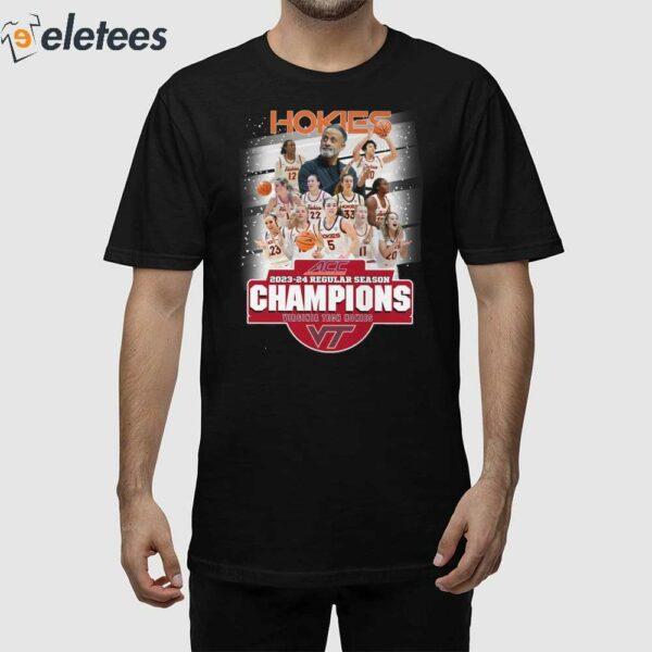 Hokies ACC 2023-24 Regular Season Champions Shirt
