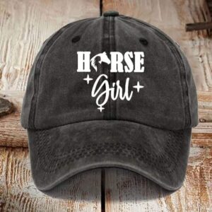 Horse Girl Horse Lover Printed Hat