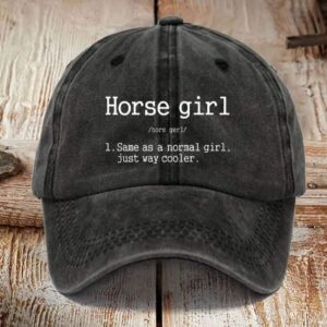 Horse Girl Printed Unisex Hat