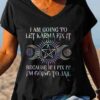 I Am Going To Let Karma Fix It Printed V-neck Women’s Shirt