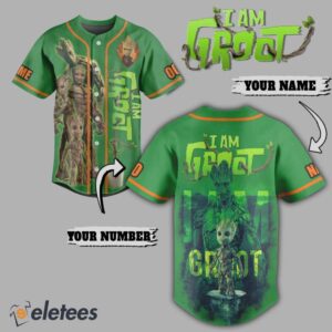 I Am Groot Custom Name Baseball Jersey