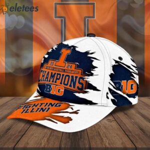 Illinois 2024 Basketball Big Ten Champions Cap