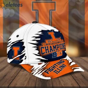 Illinois 2024 Basketball Big Ten Champions Cap