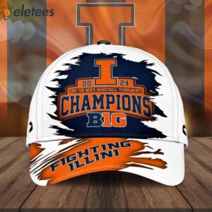 Illinois 2024 Basketball Big Ten Champions Cap