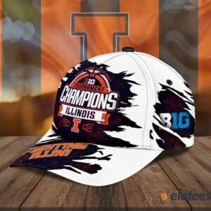 Illinois 2024 Big Ten Mens Basketball Champions Cap2