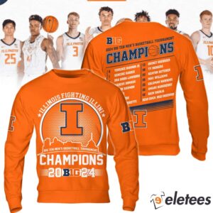 Illinois Basketball Big Ten Champions 2024 Shirt1