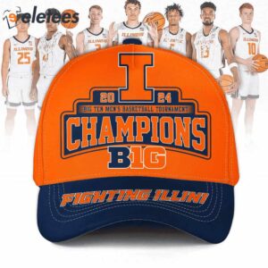 Illinois Big Ten Mens Basketball Tournamet Champions 2024 Cap