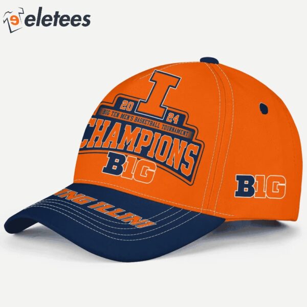 Illinois Big Ten Men’s Basketball Tournamet Champions 2024 Cap