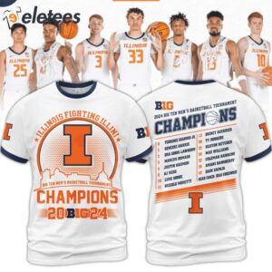 Illinois Big Ten Mens Basketball Tournamet Champions 2024 Shirt