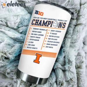 Illinois Fighting Illini Mens Basketball Big 10 Champions Tumbler Cup1