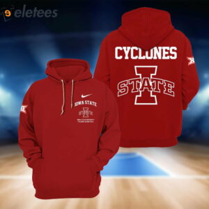 Iowa State Cyclones Men Basketball Design Red Hoodie