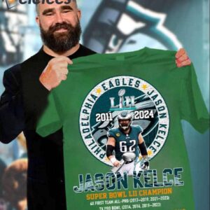 Jason Kelce Eagles 2011 2024 Thank You For 13 Amazing Seasons Shirt 1