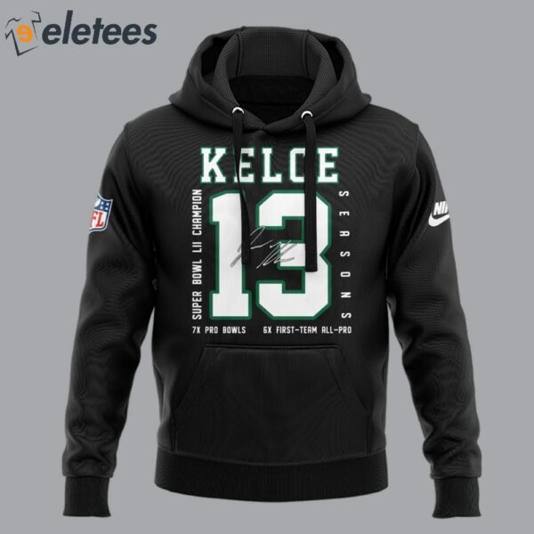 Jason Kelce Signature 13 Seasons Eras Tour Hoodie