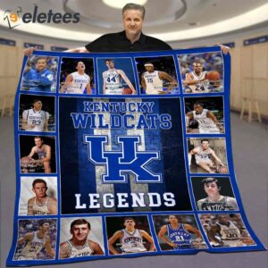 Kentucky Basketball Legends Blanket