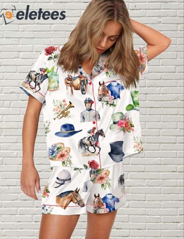 Kentucky Derby Horse Racing Party Pajama Set