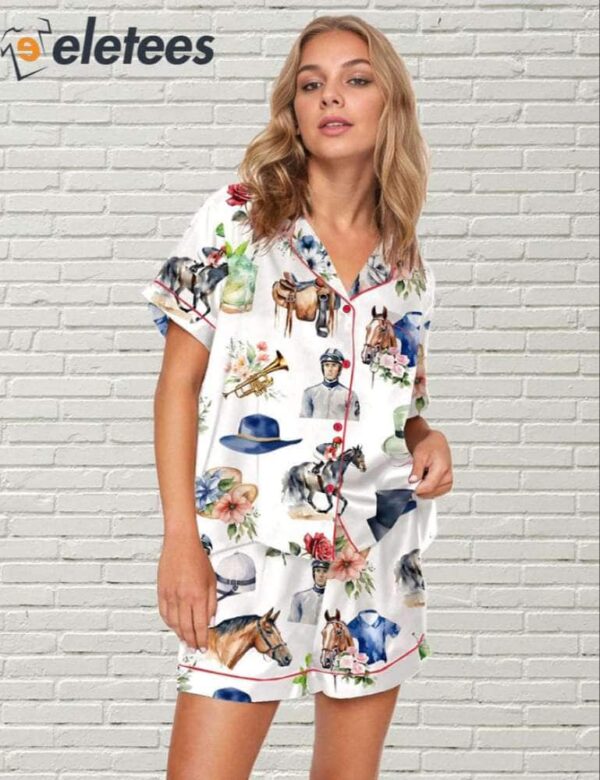 Kentucky Derby Horse Racing Party Pajama Set