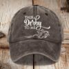 Kentucky Derby Talk Derby To Me printed hat