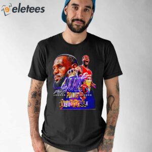 Lebron James 40k Points Signature Shirt 1