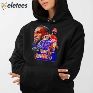 Lebron James 40k Points Signature Shirt 2