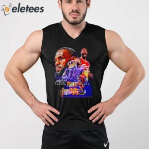 Lebron James 40k Points Signature Shirt 3