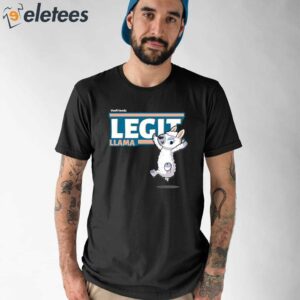 Legit Llama Character Comfort Adult Shirt 1