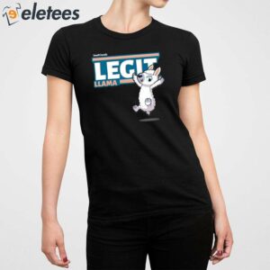 Legit Llama Character Comfort Adult Shirt 2
